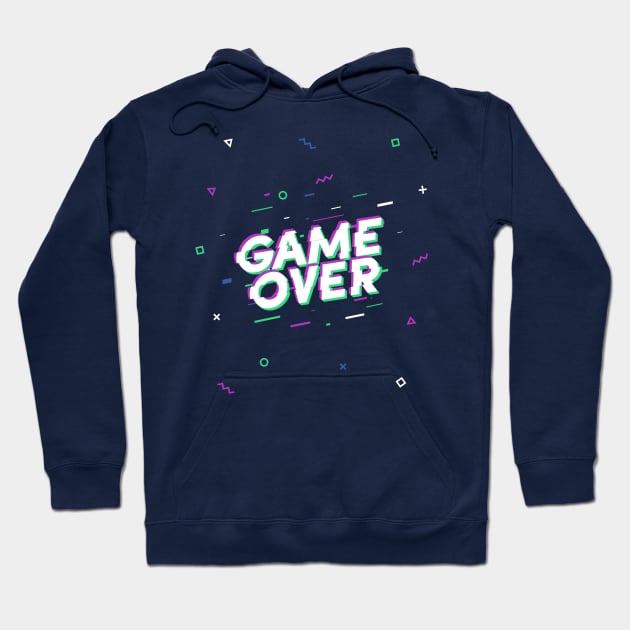 GAME OVER Hoodie by silicondigital